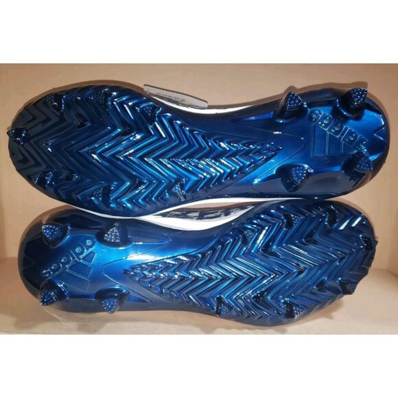 Adidas AdiZero Primeknit Football Cleats White/Blue GV9624 Men\'s size 11.5 main image 8